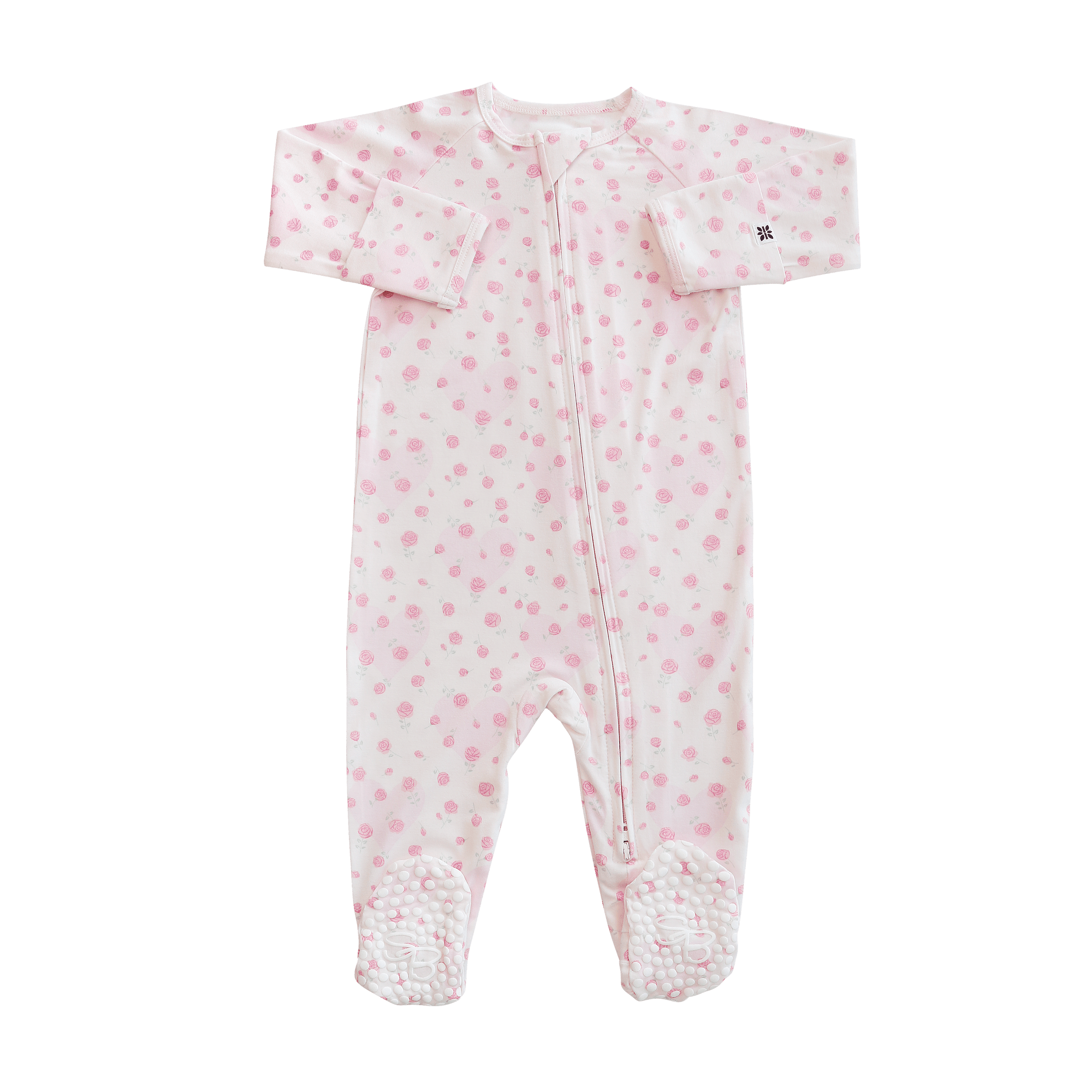 Double Love Zipper Footie
