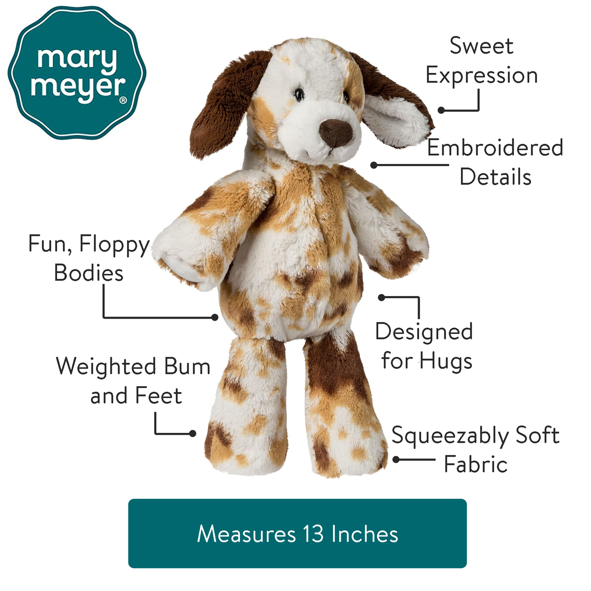 Mary Meyer Marshmallow S’mores Puppy – 13″