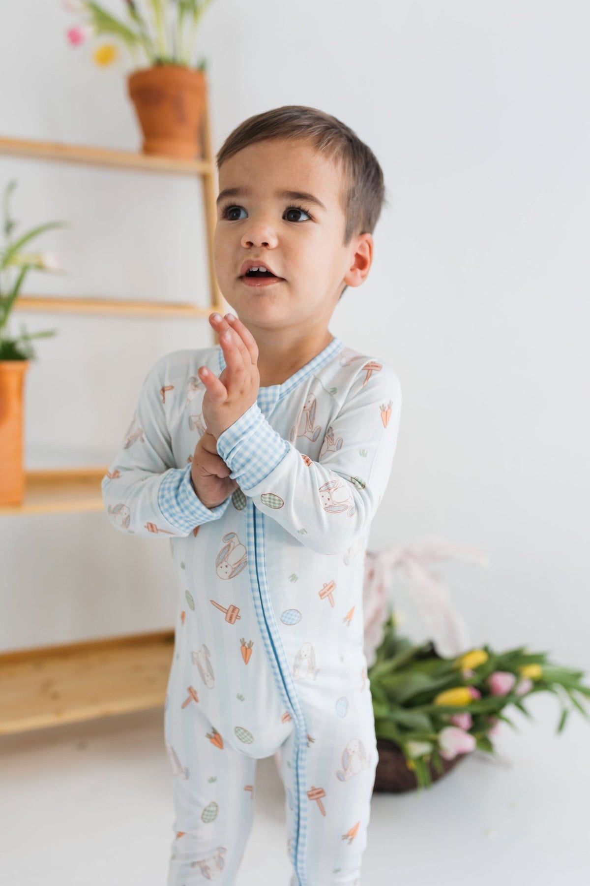 Joules Rabbit Romper In My Jammers Oliver Rabbit Zipper Romper – Baby Biz