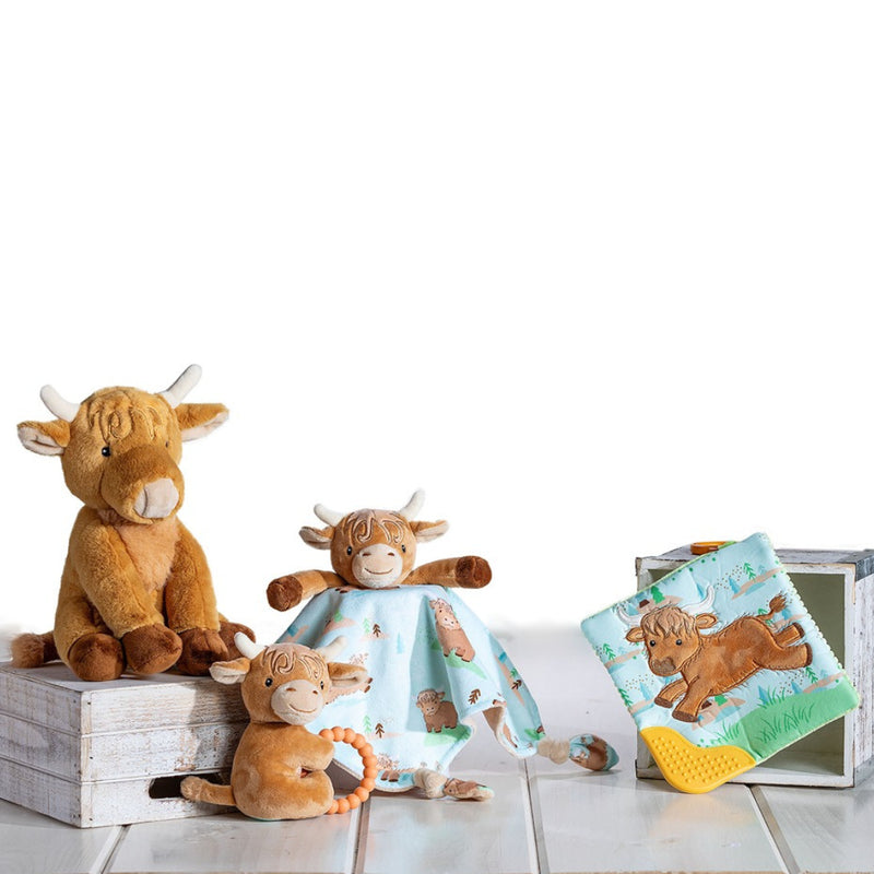 Hetty Highland Cow Teether Rattle