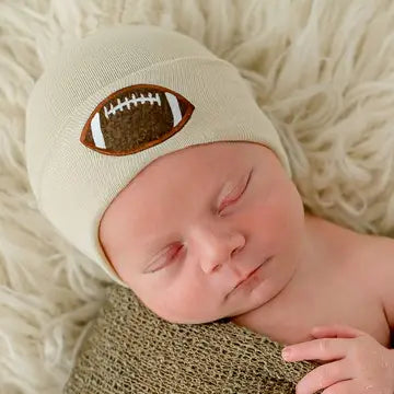 FOOTBALL Newborn Hospital Hat for Baby Boys: Newborn