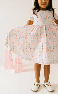 Puff Dress in Sugar Plum - Baby Biz