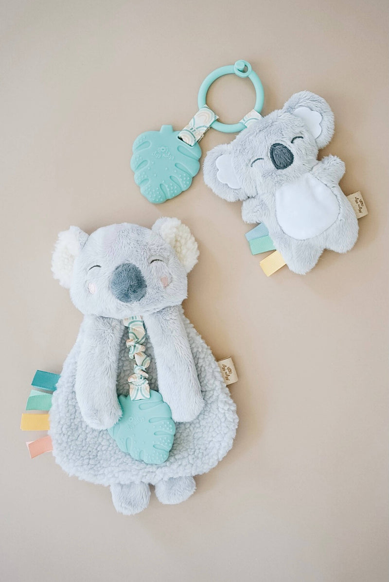 Itzy Pal™ Plush + Teether: NEW Mushroom