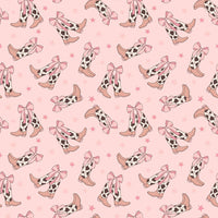 Zipper Footie - Cowhide Boots