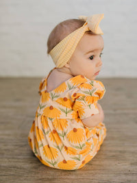 Ollie Jay Puffed Rosie Romper in Sunflower