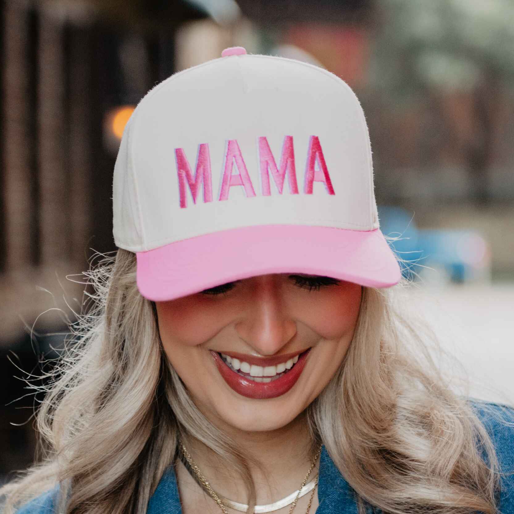 MAMA Mother's Day Two-Toned Vintage Hat