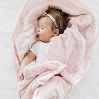 SATIN BORDER RECEIVING BLANKETS: Dainty Floral