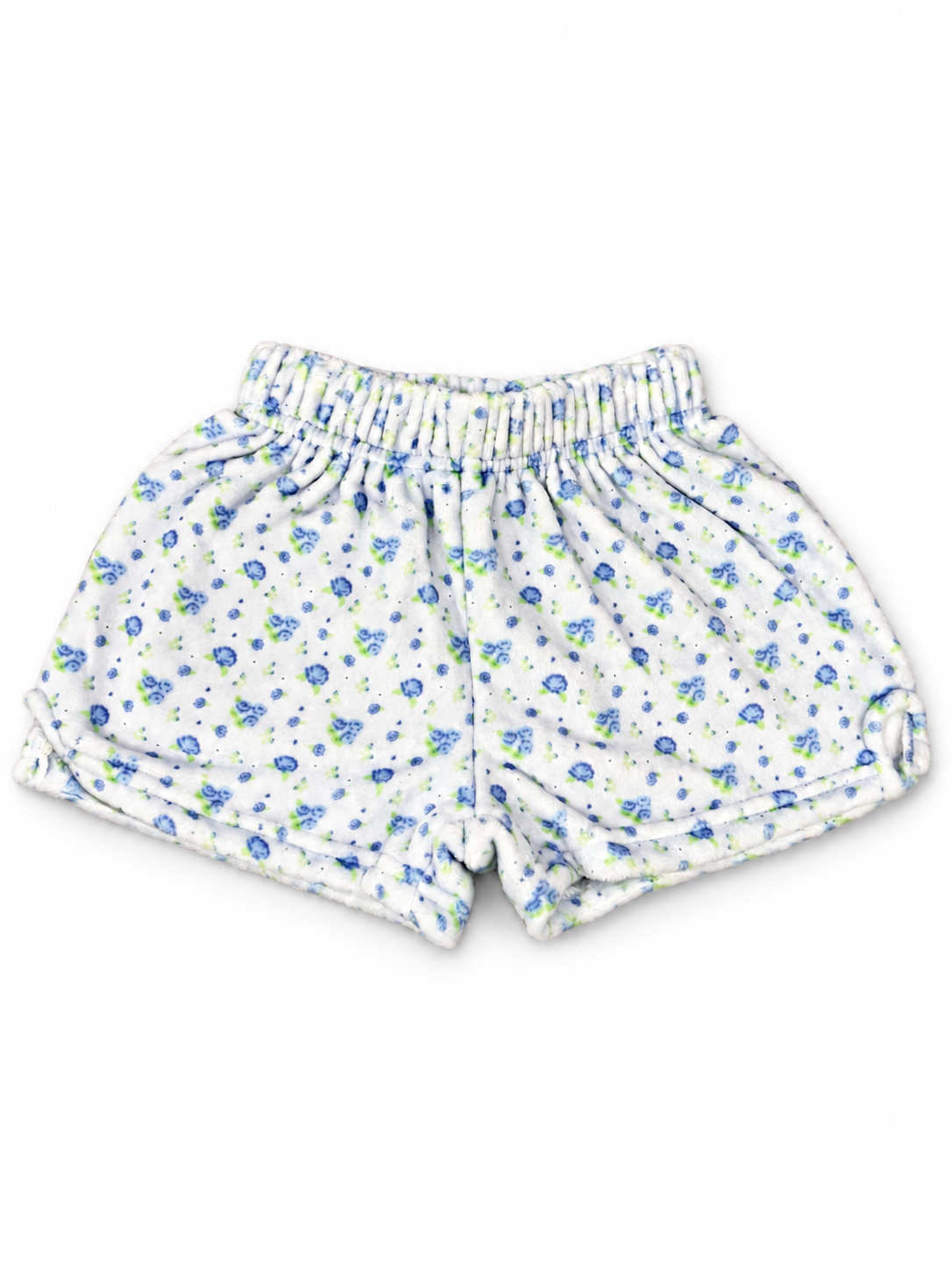 Iscream Blue Ditsy Plush Shorts