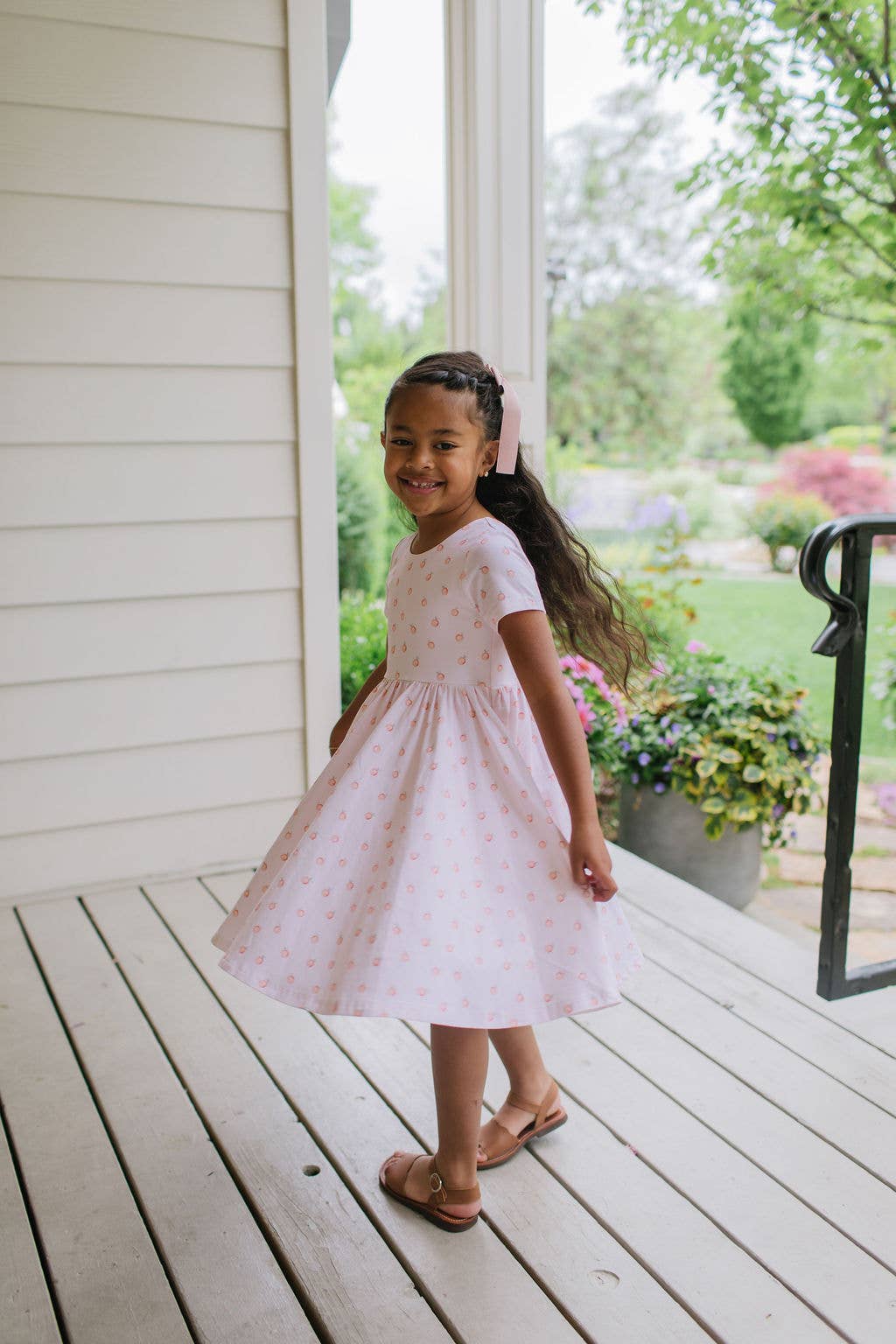Classic Twirl Dress in Peach of My Heart