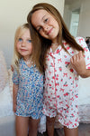 In My Jammers Lily Floral Kids Button Up Short Set