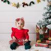 Christmas Plaid Long Sleeve Tutu Bodysuit - Holiday Baby