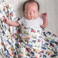 Knit Swaddle Blanket - Diesel