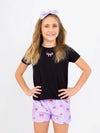 Preppy Goose Sequin Bow Short Sleeve Tee