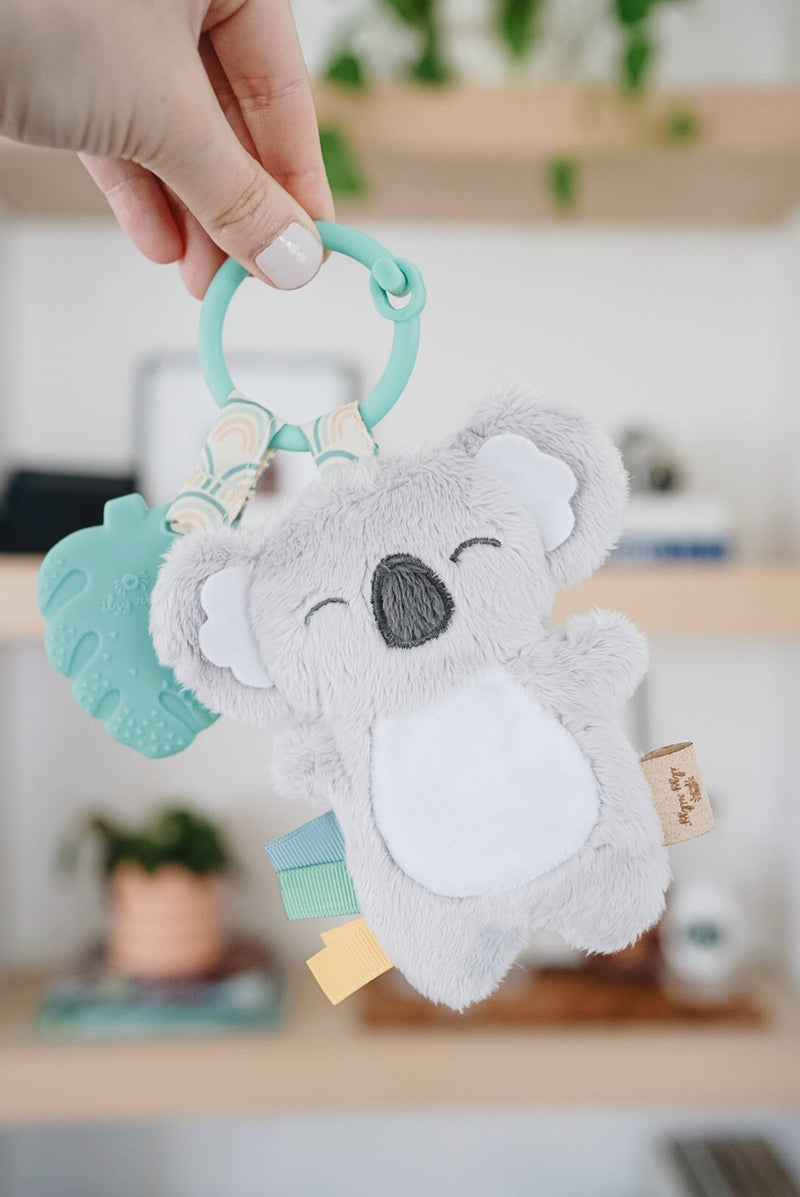 Itzy Pal™ Plush + Teether: NEW Mushroom