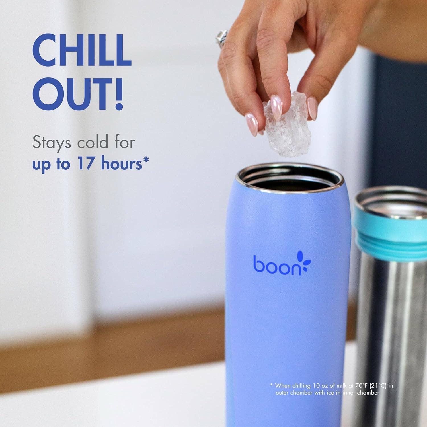 Boon Frosh Portable Breast Milk Chiller 24oz - Blue
