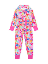 Preppy Goose Graffiti Hearts Plush Onesie
