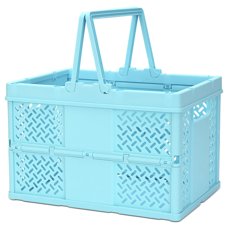 Iscream Large Blue Foldable Storage Crate
