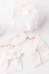 Off White Tutu Bloomer: Newborn-6 Months