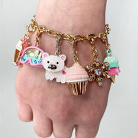 CHARM IT! Gold Swivel Ice Cream Cone Charm