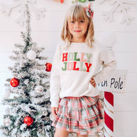 Christmas Plaid Tiered Tutu  Dress Up Skirt - Holiday Tutu