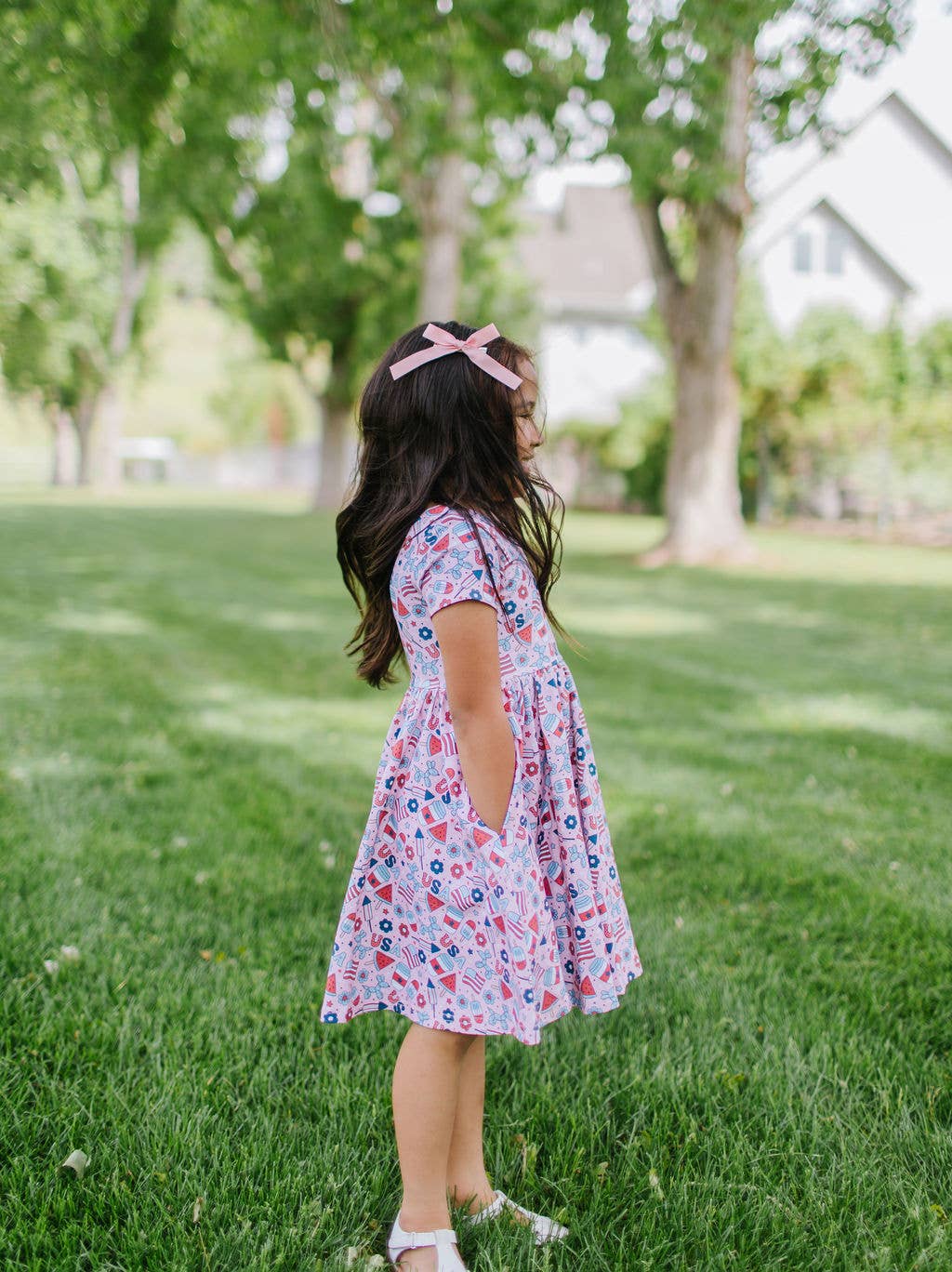 Classic Twirl Dress in Pink Celebration