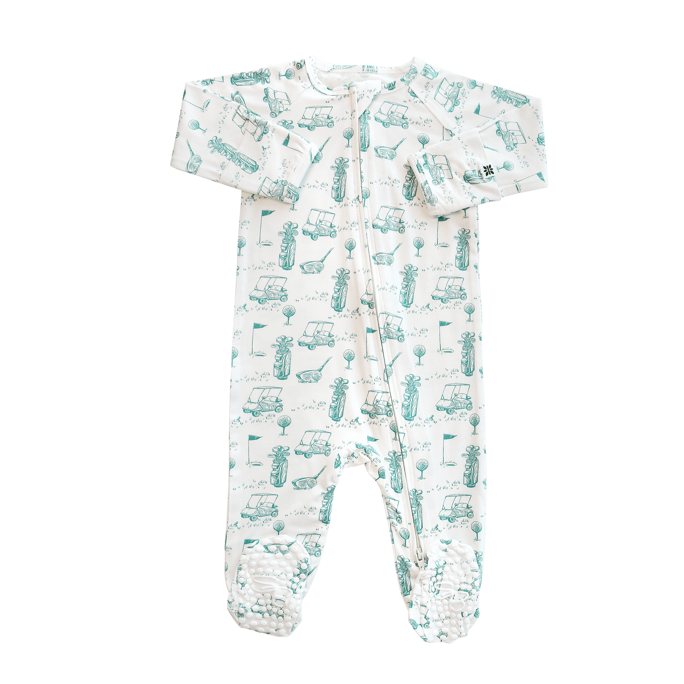 18 Holes Zipper Footie