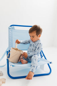 In My Jammers Surfs Up Zipper Romper