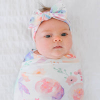 Knit Swaddle Blanket - Bloom