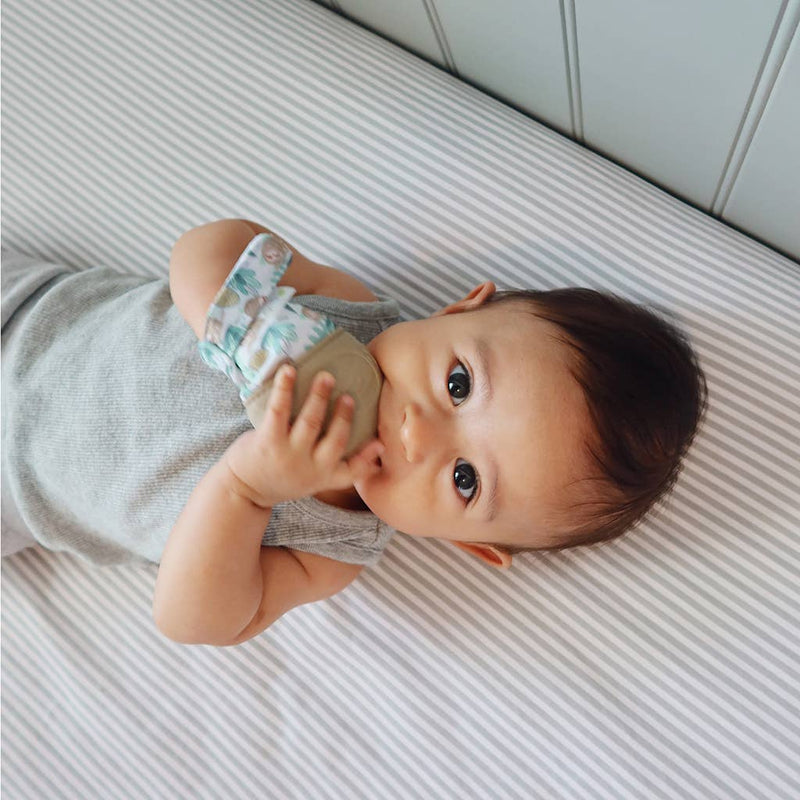 Itzy Mitt™ Silicone Teething Mitts: Bow