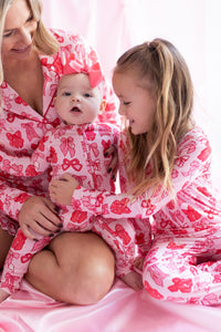 In My Jammers Valentine's Bow Two Piece Set