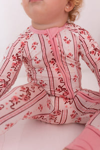 In My Jammers Vintage Love Zipper Romper