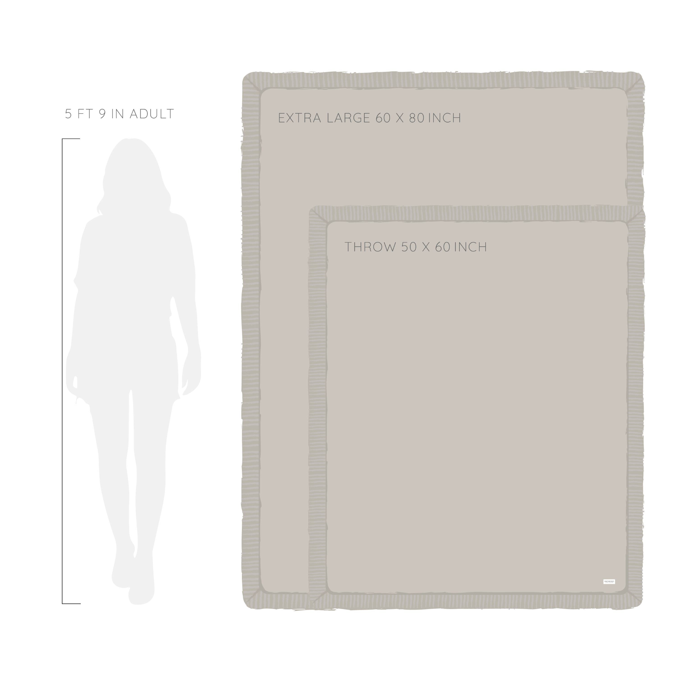 HOLIDAY DOUBLE RUCHED FAUX FUR THROW BLANKETS