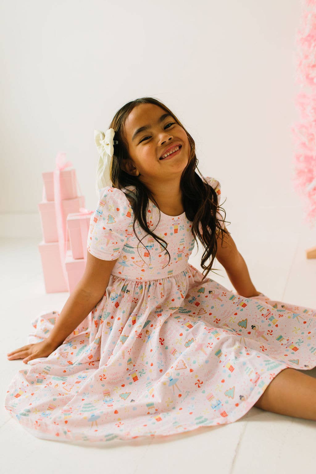 Puff Dress in Sugar Plum - Baby Biz