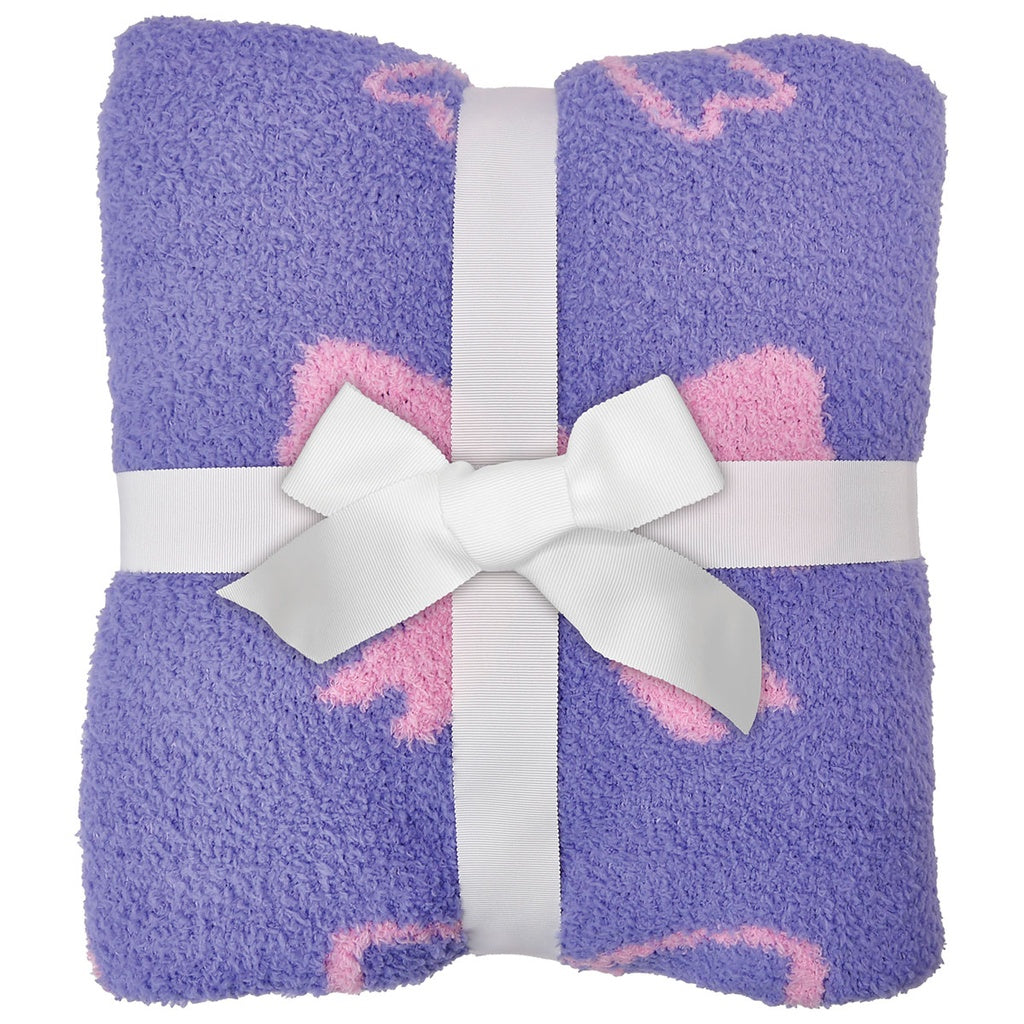 Iscream Pretty Bows Cozy Knit Blanket