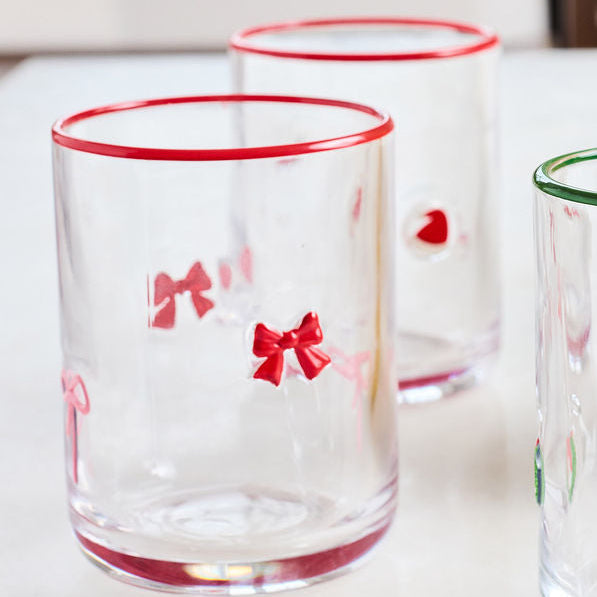 Mary Square Everyday Glass | Bows