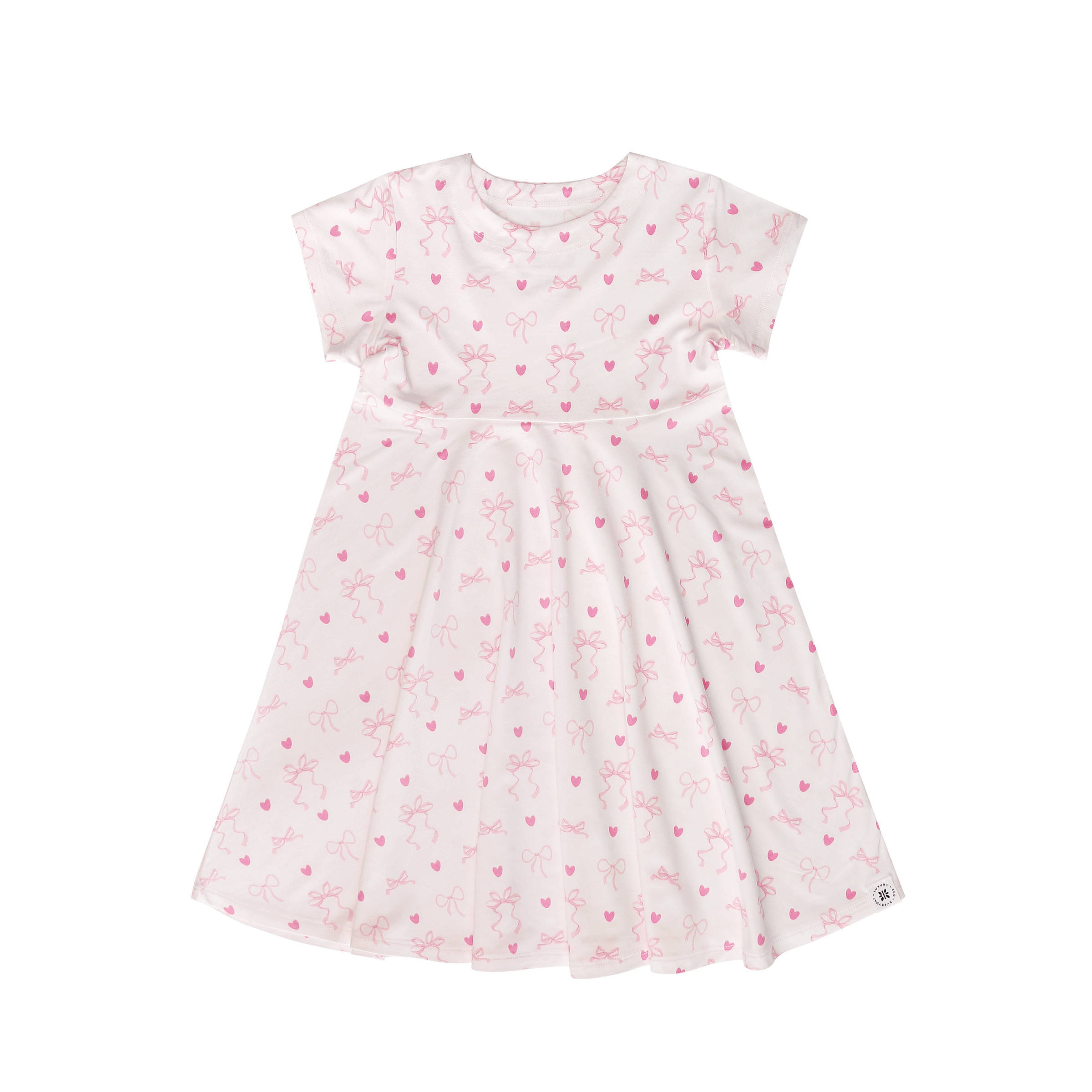 Cap Sleeve Swirly Girl Dress | Precious Bows