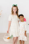 Mila & Rose Marvelous Marigolds Smocked Ruffle Dress