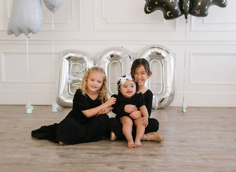 Puff Dress in Midnight