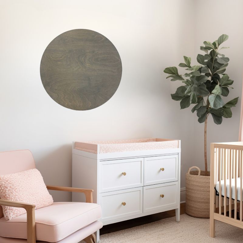 Sugar + Maple Round Base | Weathered Grey