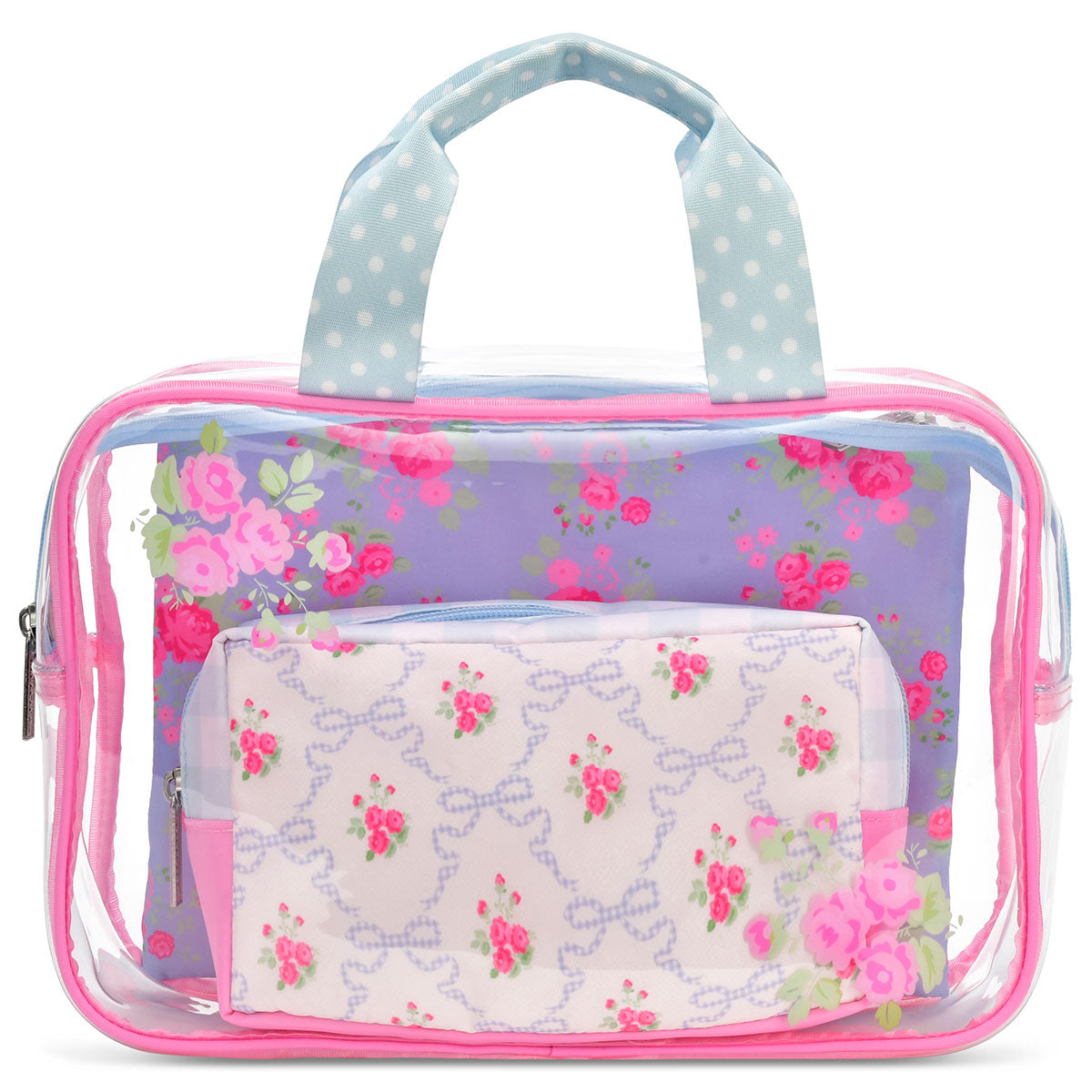 Iscream Ditsy Floral Cosmetic Bag Trio