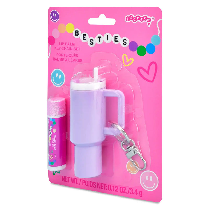 Iscream Besties Lip Balm Key Chain Set