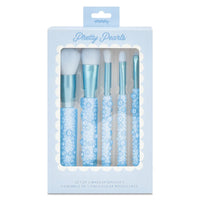 Iscream Blue Pearl Makeup Brush Set