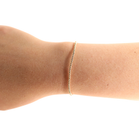 2MM Gold Beaded Bracelet (Kids Size)
