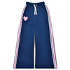 Iscream Loved Navy Blue Wide Leg Sweatpants