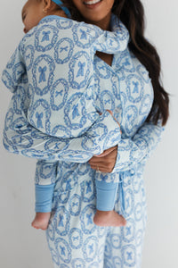 In My Jammers Julia Bow Zipper Romper