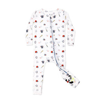 Baseball Bamboo Convertible Footie