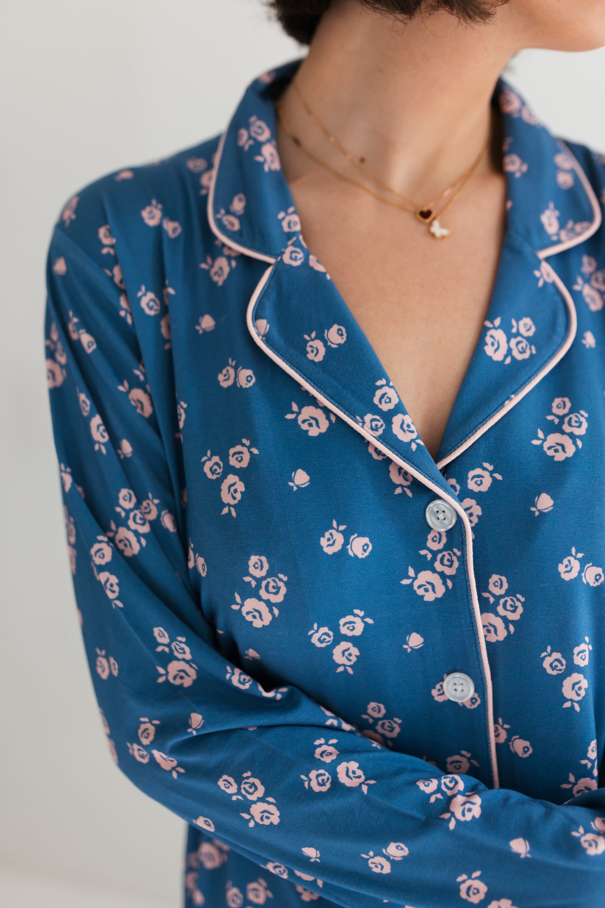 In My Jammers Madelyn Floral Women's Long Sleeve Short Set