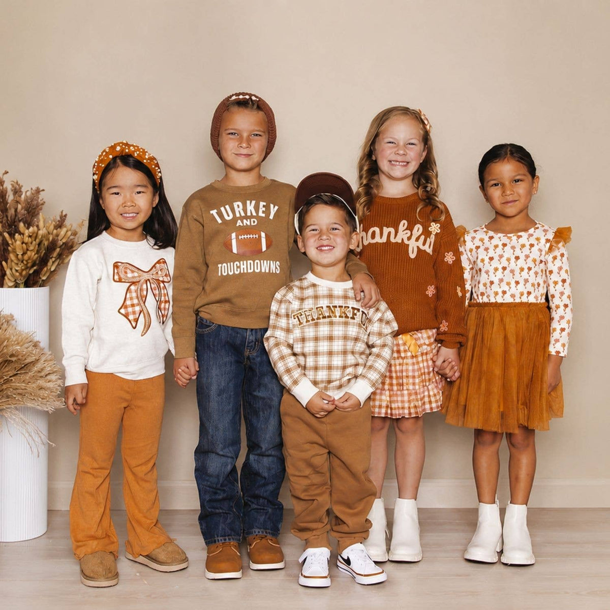 Cinnamon Plaid Tiered Tutu Skirt, Kids