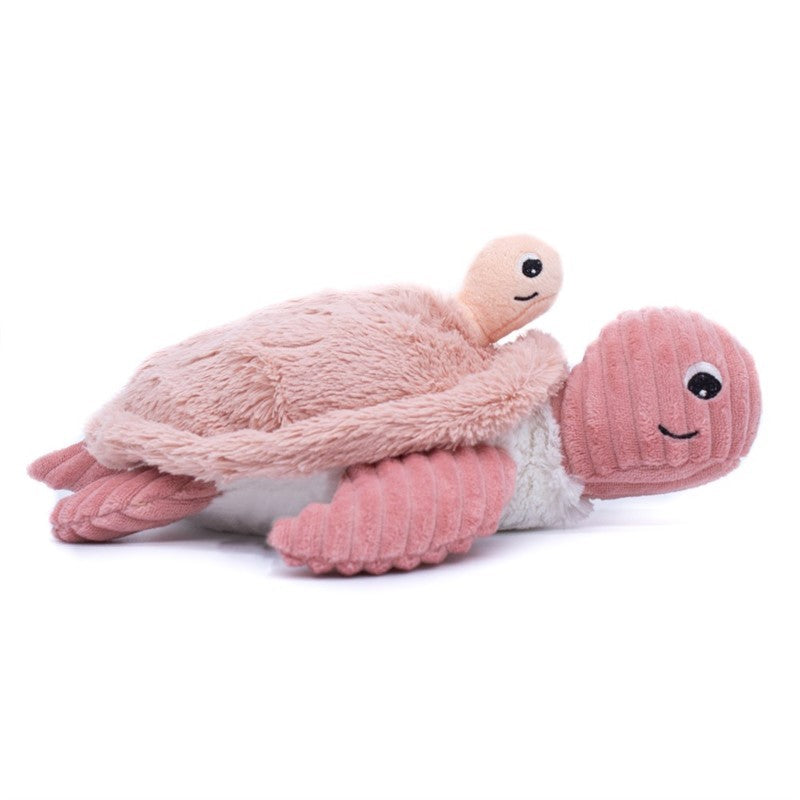 Les Ptipotos Sauvenou Turtle Plush Toy Mother And Her Pink Baby