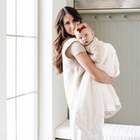 SATIN BORDER RECEIVING BLANKETS: Dainty Floral
